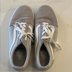 Vans Suede Gray and White Sneakers
